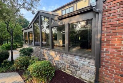 Installed in a new, beautiful addition, stunning, Bronze/Low E Insulated Glass Unit *Outside